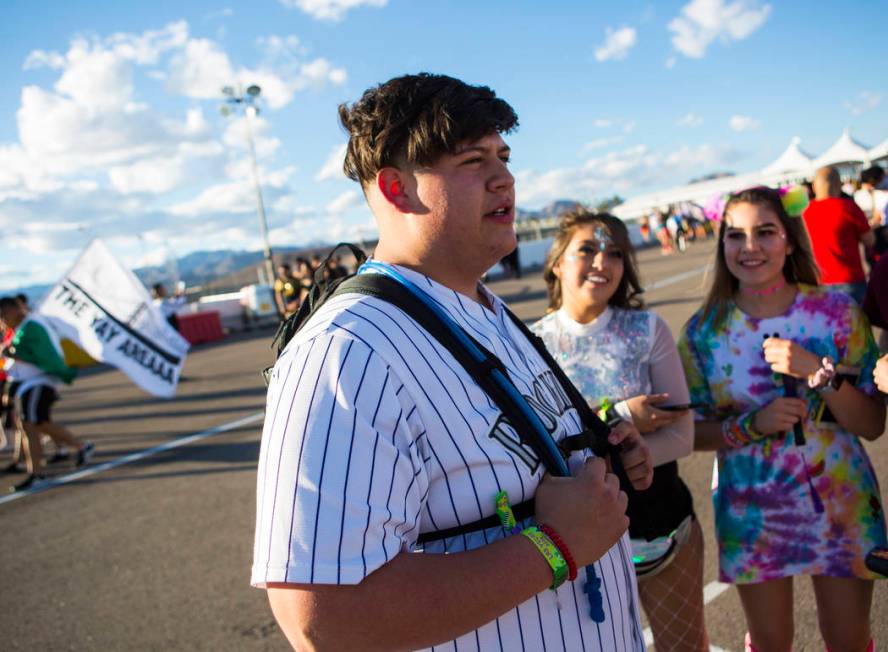 Hugo Martinez Jr. talks about the Electric Daisy Carnival before heading through the festival g ...