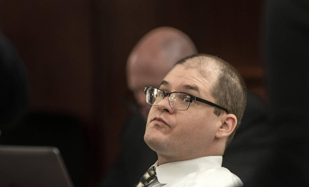 Tim Jones looks around the courtroom during his trial in Columbia, S.C., Monday, May 20, 2019. ...