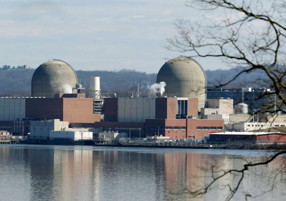 FILE - This Feb. 28, 2017, file photo shows Indian Point Energy Center in Buchanan, N.Y. A deal ...