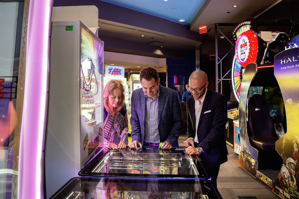 Guests play games at Arcade City in Las Vegas. (Arcade City)