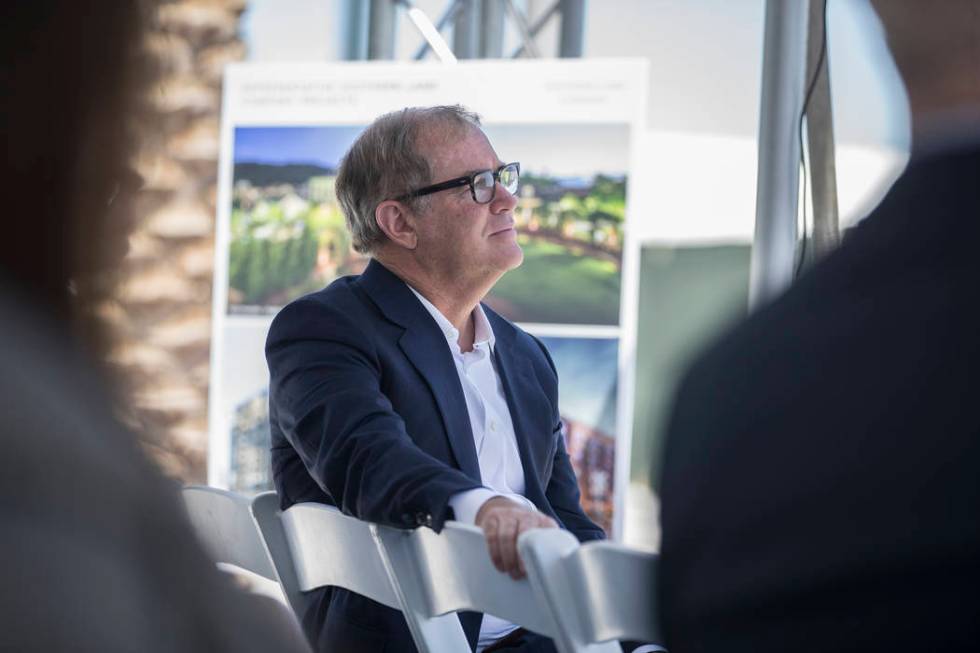 Tim Downey, CEO of Nashville, Tennessee-based Southern Land Company, listens to a speaker duri ...