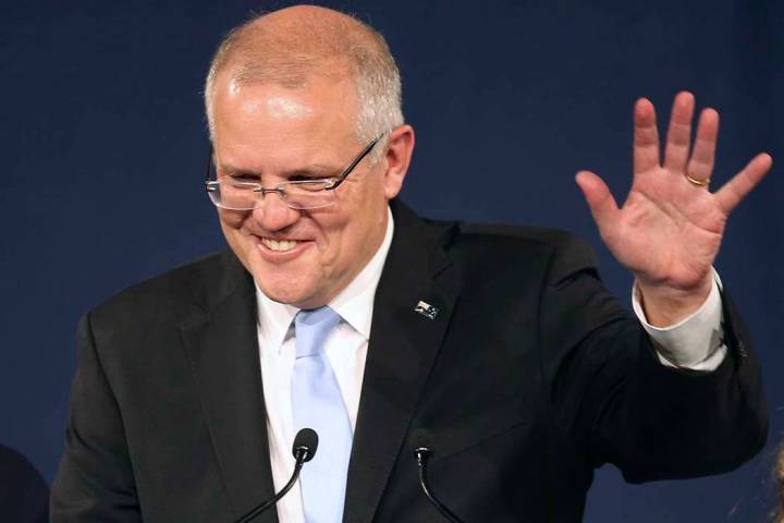 Australian Prime Minister Scott Morrison. (AP Photo/Rick Rycroft)