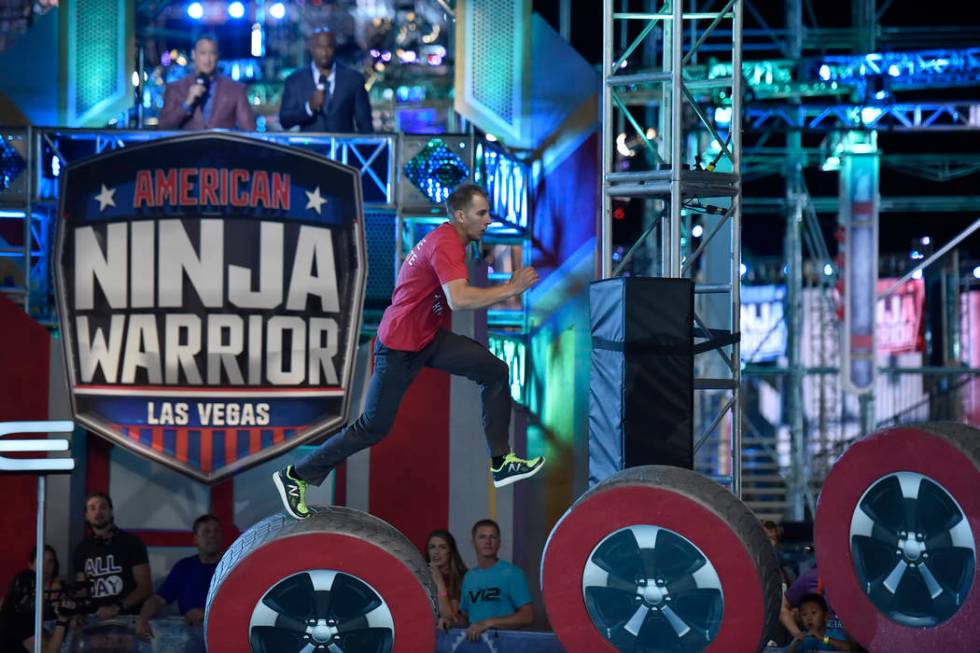 AMERICAN NINJA WARRIOR -- "Las Vegas Finals Night 2" Episode 1014 -- Pictured: Kenny ...