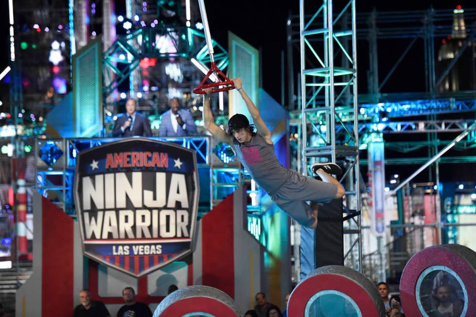 AMERICAN NINJA WARRIOR -- All Stars, Las Vegas -- Pictured: Mathis ?Kid? Owhadi -- (Photo By: D ...