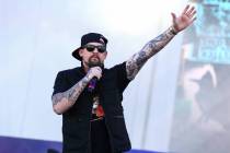 Joel Madden of the music group Good Charlotte performs at the Daytime Village during the 2016 i ...