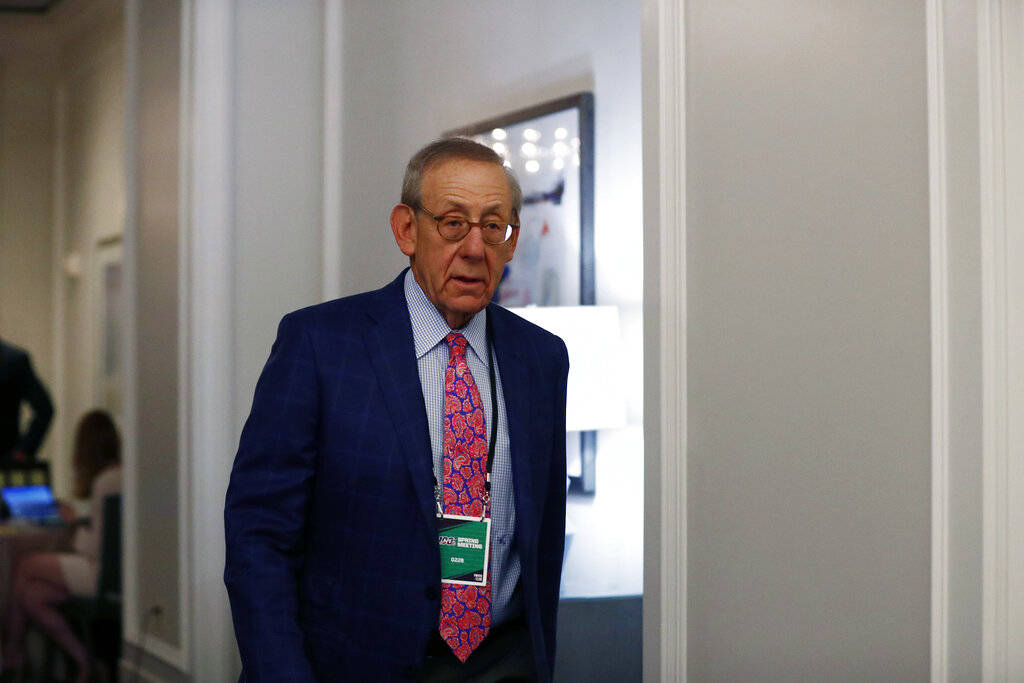Miami Dolphins owner Stephen Ross arrives during the NFL owners meeting on Wednesday, May 22, 2 ...