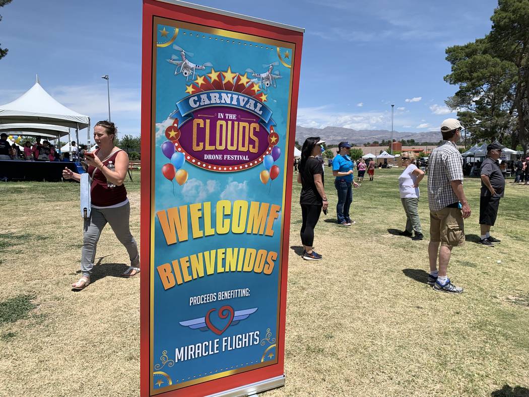Carnival in the Clouds was held on a clear day at Craig Ranch Regional Park. (Mia Sims, Las Veg ...