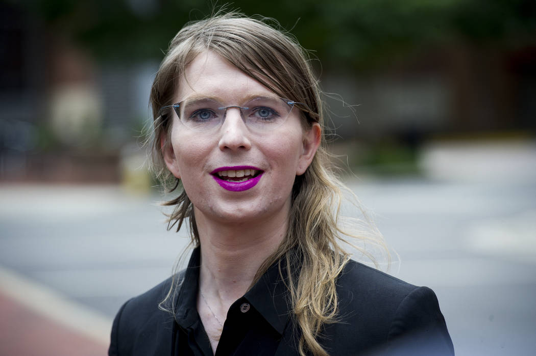 FILE - In this May 16, 2019, file photo. former Army intelligence analyst Chelsea Manning speak ...