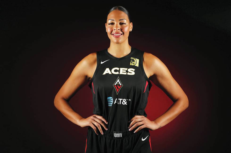 Las Vegas Aces' Liz Cambage at the Mandalay Bay Events Center in Las Vegas, Thursday, May 23, 2 ...