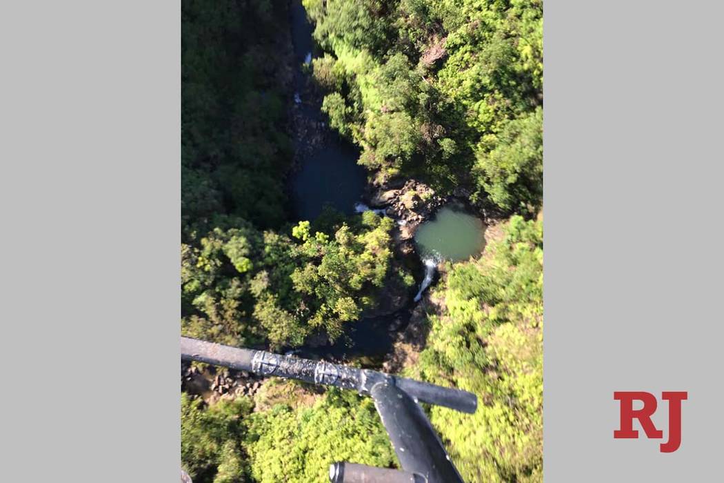 The area where missing hiker Amanda Eller was found Friday, May 24, 2019, in Maui, more than tw ...