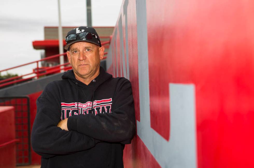 UNLV baseball coach Stan Stolte at Earl E. Wilson Stadium at UNLV in Las Vegas on Wednesday, Ma ...