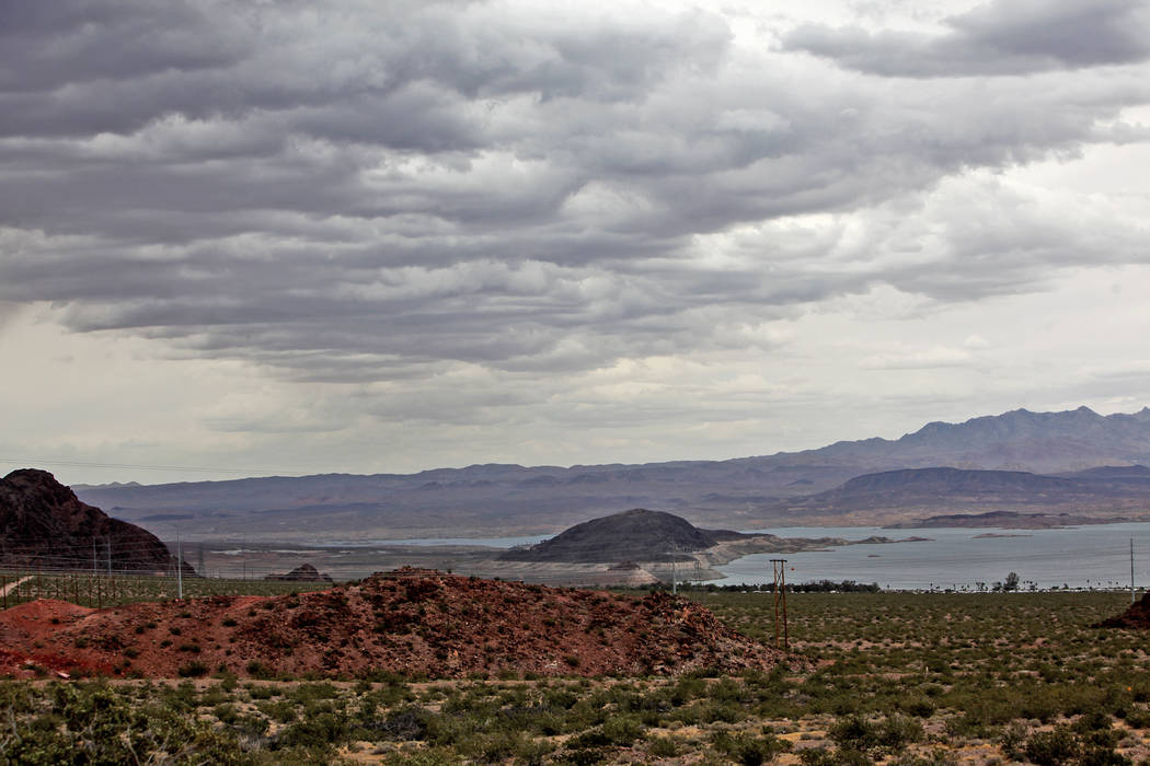 Lake Mead in Boulder City, Sunday, May 26, 2019. Gusty winds and a chance for storms will conti ...