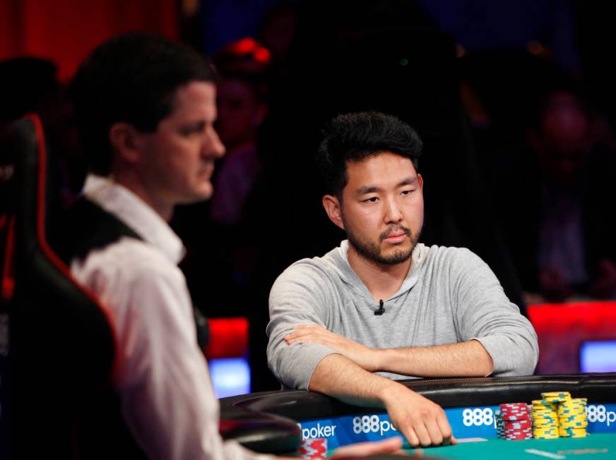 John Cynn during the eighth day of the World Series of Poker tournament at the Rio Convention C ...