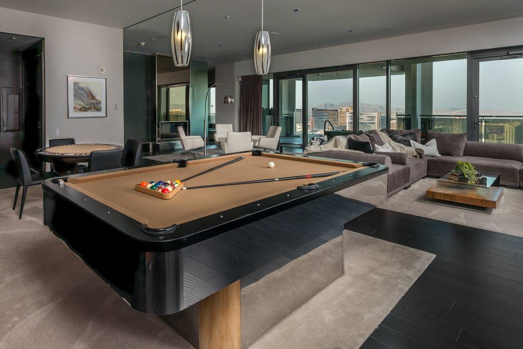 A penthouse at Palms Place in Las Vegas has a rental price of $25,000 per month. (David Lessnick)