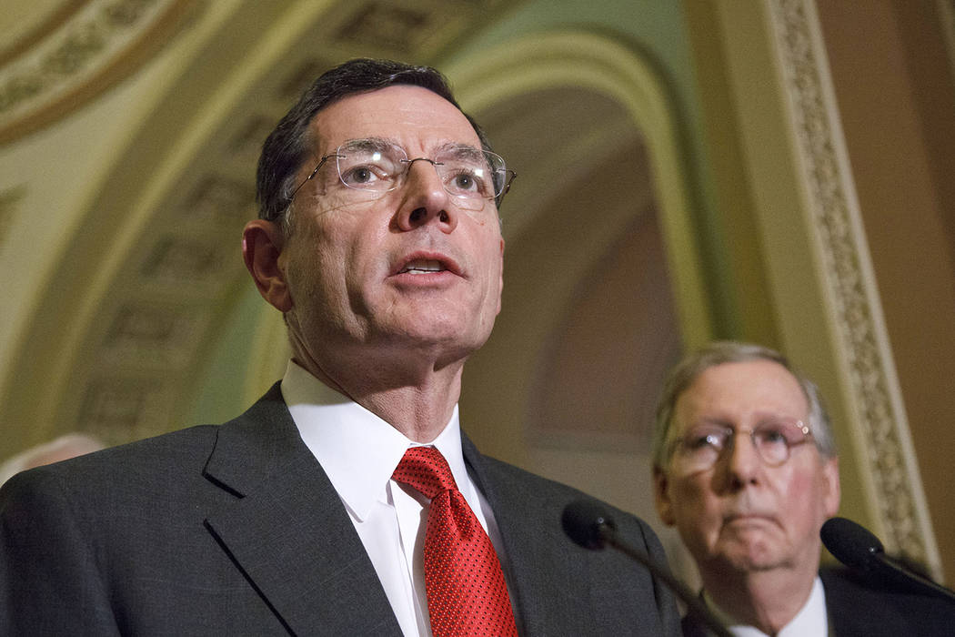 Sen. John Barrasso, R-Wyo., chairman of the Senate Committee on Environment and Public Works, h ...