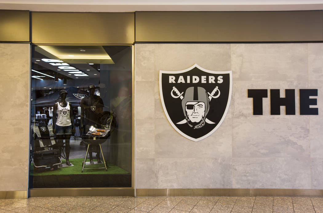 An exterior view of the The Raider Image store at the Galleria at Sunset mall in Henderson on W ...