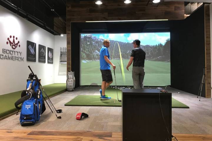 Reflection Bay Golf Club at Lake Las Vegas features an indoor hitting bay with a TrackMan simul ...