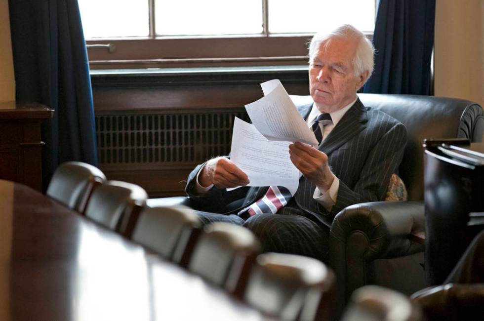 FILE - In this Dec. 4, 2013, file photo, Sen. Thad Cochran, R-Miss., ranking member on the Sena ...