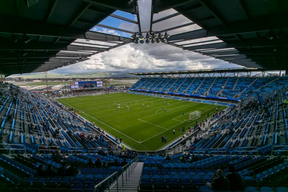 The new Avaya Stadium prior to the MLS soccer game between the San Jose Earthquakes and Los Ang ...