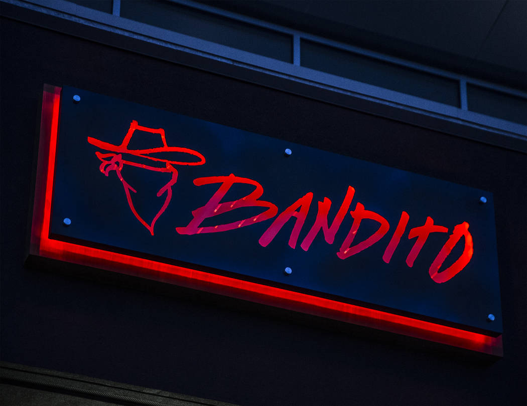 Signage at Bandito Latin Kitchen & Cantina on Saturday, Dec. 2, 2017, in Las Vegas. (Benjamin H ...