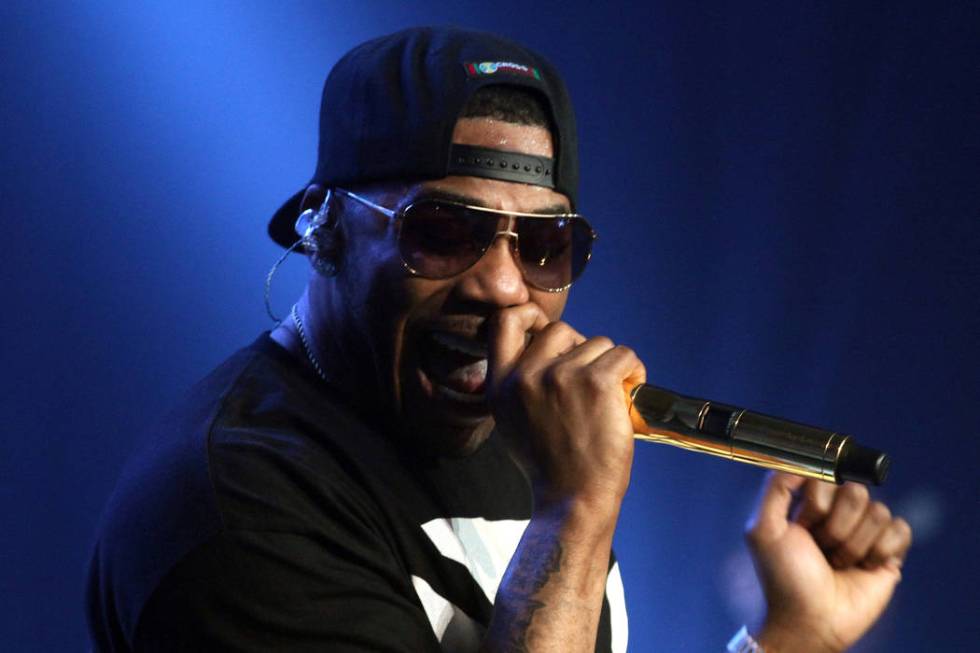 Nelly performs at EA SPORTS Madden Bowl 2015, Jan., 29, 2015, in Phoenix. (Donald Traill/Invisi ...