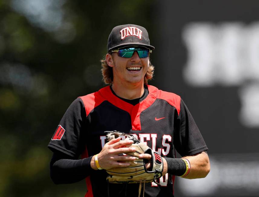 UNLV shortstop Bryson Stott, shown last month, ranked in the top 100 in 11 NCAA statistical cat ...