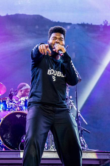 Khalid performs at the Okeechobee Music and Arts Festival on Friday, March 2, 2018, in Okeechob ...