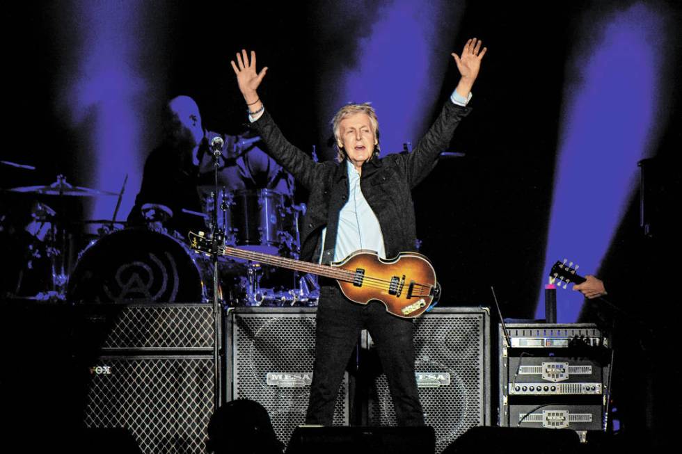 Paul McCartney performs on day one of the Austin City Limits Music Festival's second weekend on ...