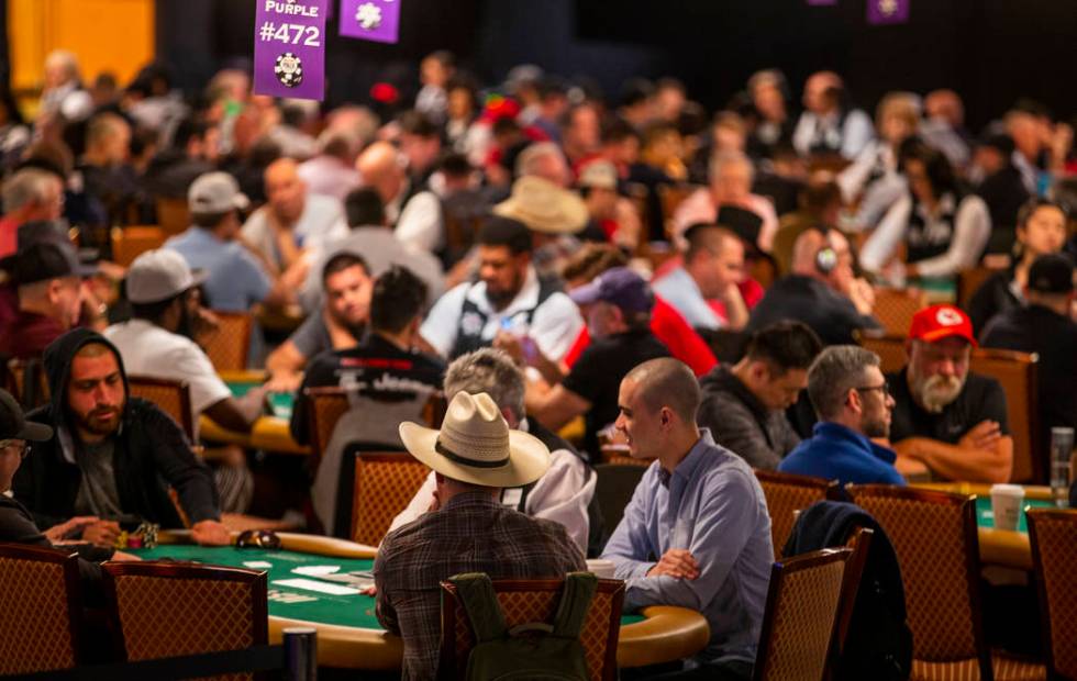 Thousands of WSOP poker players compete at the $500 buy-in, no-limit Hold'em tournament dubbed ...