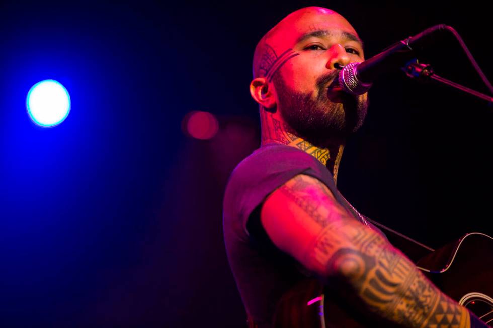 Nahko performs inside The Joint during the first day of the Emerge Impact + Music conference at ...