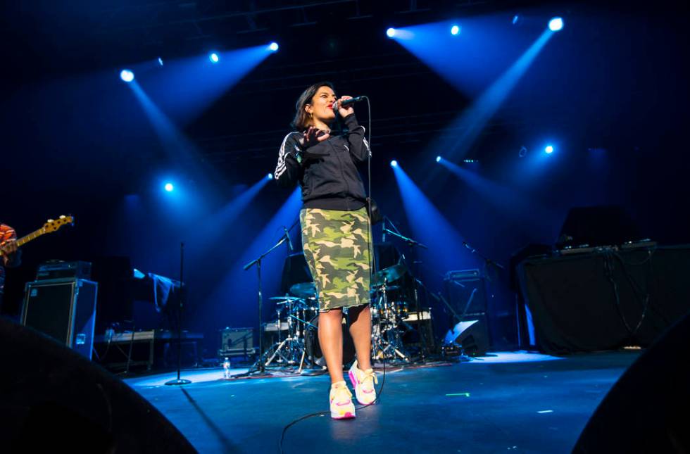 Ana Tijoux performs inside The Joint during the first day of the Emerge Impact + Music conferen ...