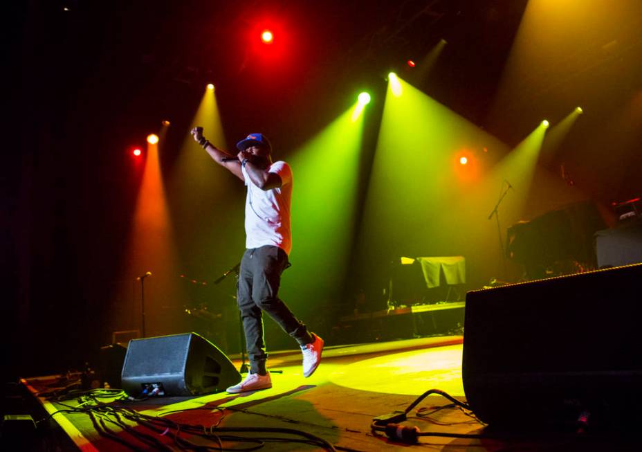 Talib Kweli performs inside The Joint during the first day of the Emerge Impact + Music confere ...