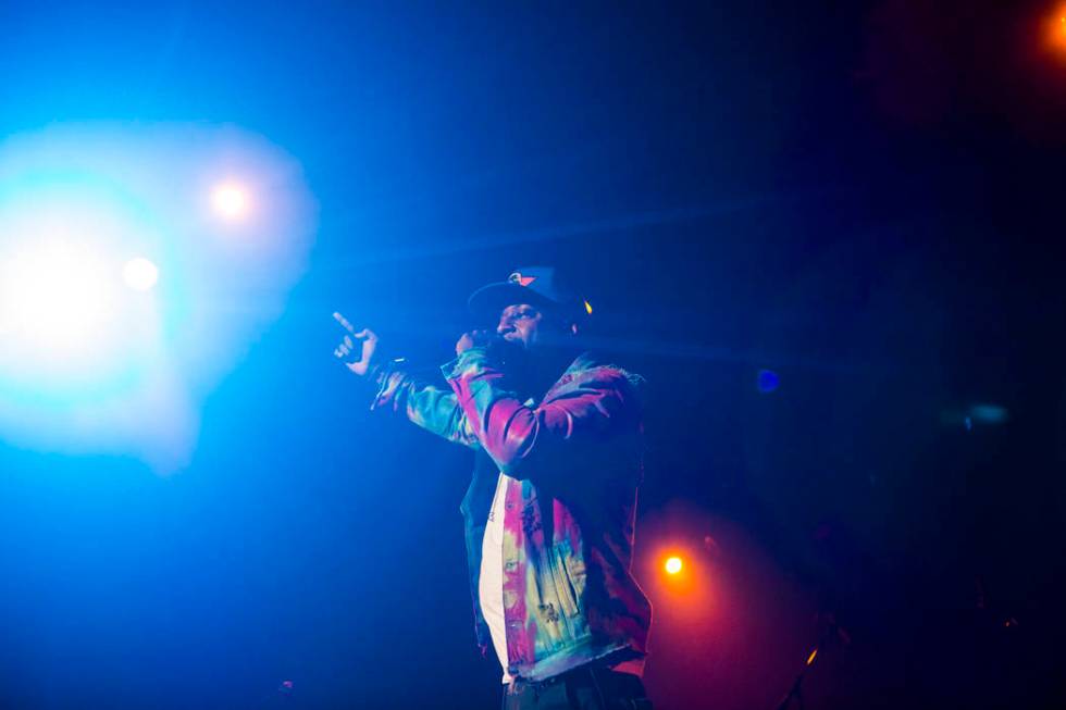 Talib Kweli performs inside The Joint during the first day of the Emerge Impact + Music confere ...