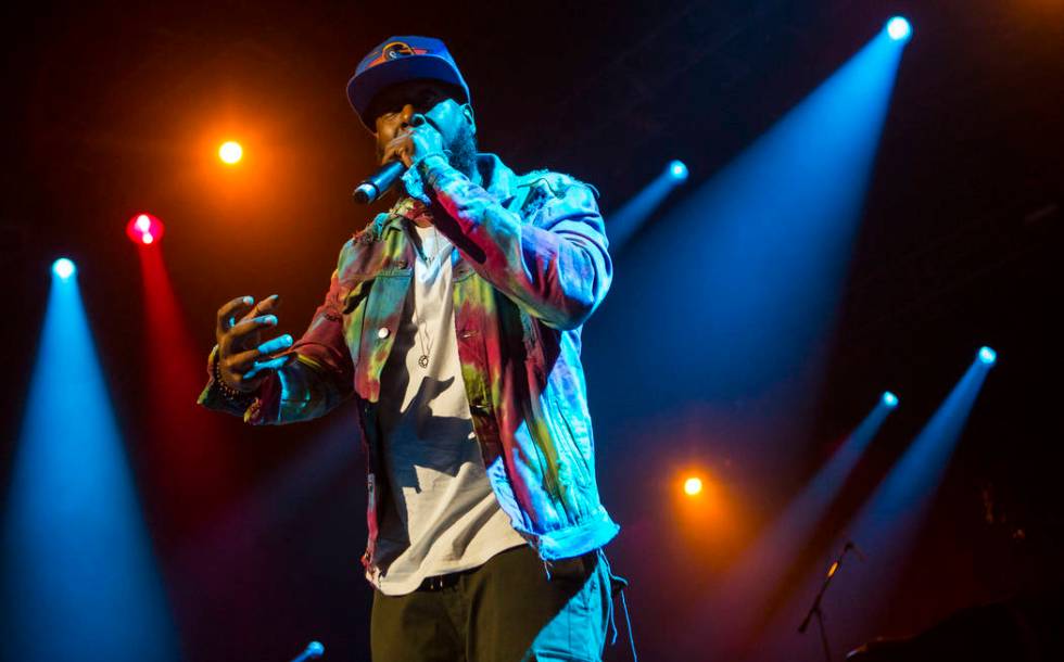 Talib Kweli performs inside The Joint during the first day of the Emerge Impact + Music confere ...