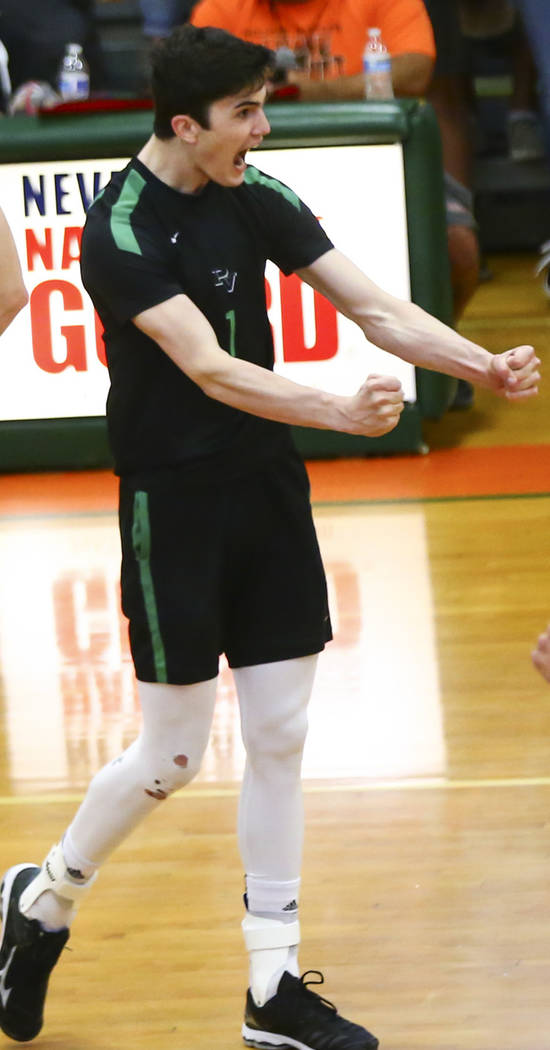 Palo Verde's Scott Solan is a member of the Nevada Preps all-state boys volleyball team. (Chase ...