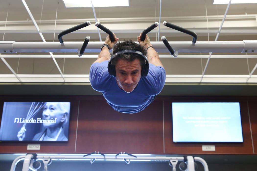 Peter Radu of Henderson works out at Life Time Athletic on Monday, June, 3 2019, in Henderson. ...
