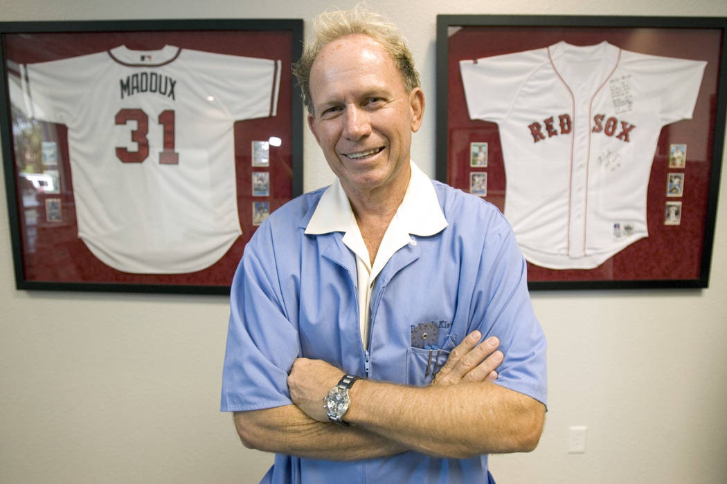 Physical therapist and Southern Nevada Sports Hall of Fame inductee, Keith Kleven, poses at his ...