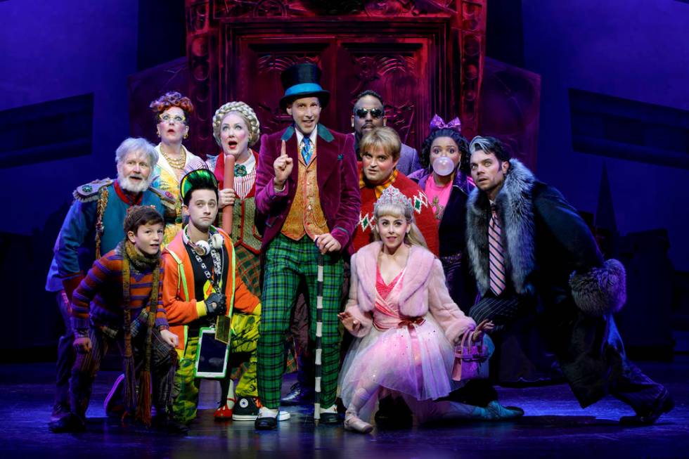Noah Weisberg as Willy Wonka and company. Roald Dahl’s CHARLIE AND THE CHOCOLATE FACTORY. Pho ...
