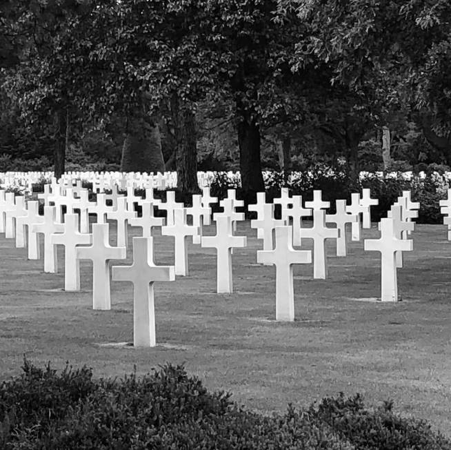 The American Cemetery on Omaha Beach, Normandy, France, June 4, 2019. (Barry Hartman)