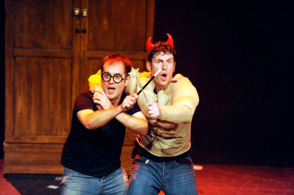 Jefferson Turner, left, and Dan Clarkson are the writers and stars of “Potted Potter: The Una ...