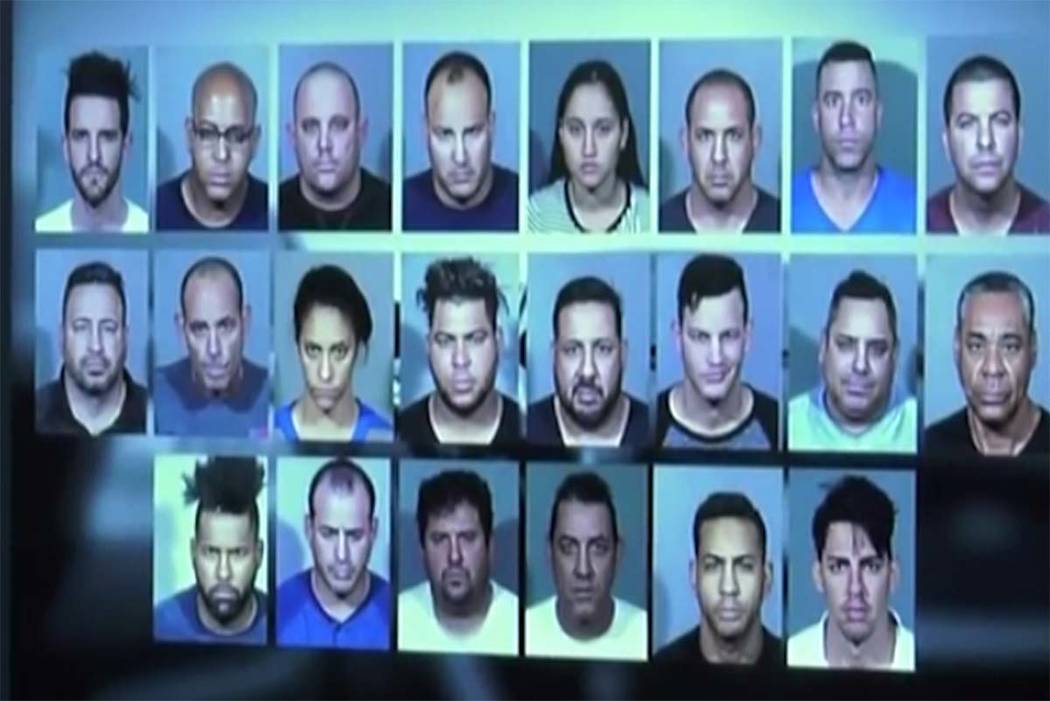 Las Vegas police say that 25 people have been arrested in a scheme to resell gasoline purchased ...