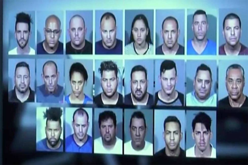 Las Vegas police say that 25 people have been arrested in a scheme to resell gasoline purchased ...