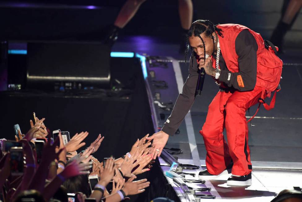 Tyga performs at Wango Tango on Saturday, June 1, 2019, at Dignity Health Sports Park in Carson ...