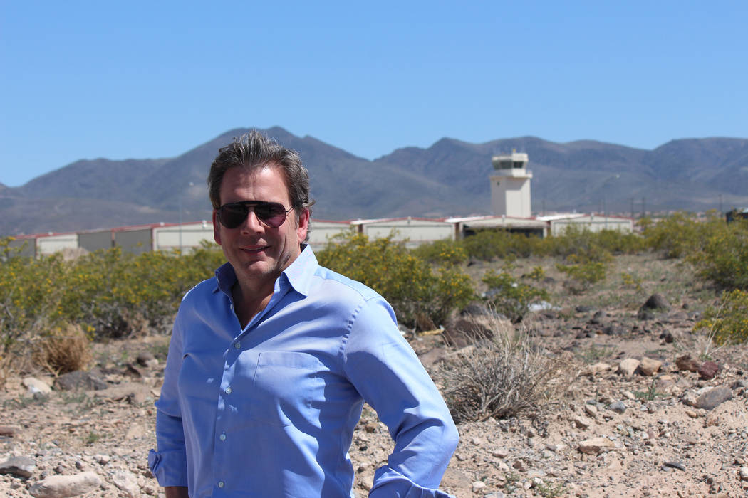 Jeff LaPour stands at the site of a 207,000-square-foot industrial project near Henderson Execu ...