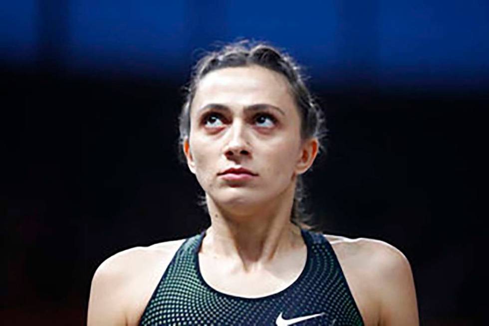 Russia's Mariya Lasitskene looks on in the women's high jump final at the European Athletics Ch ...