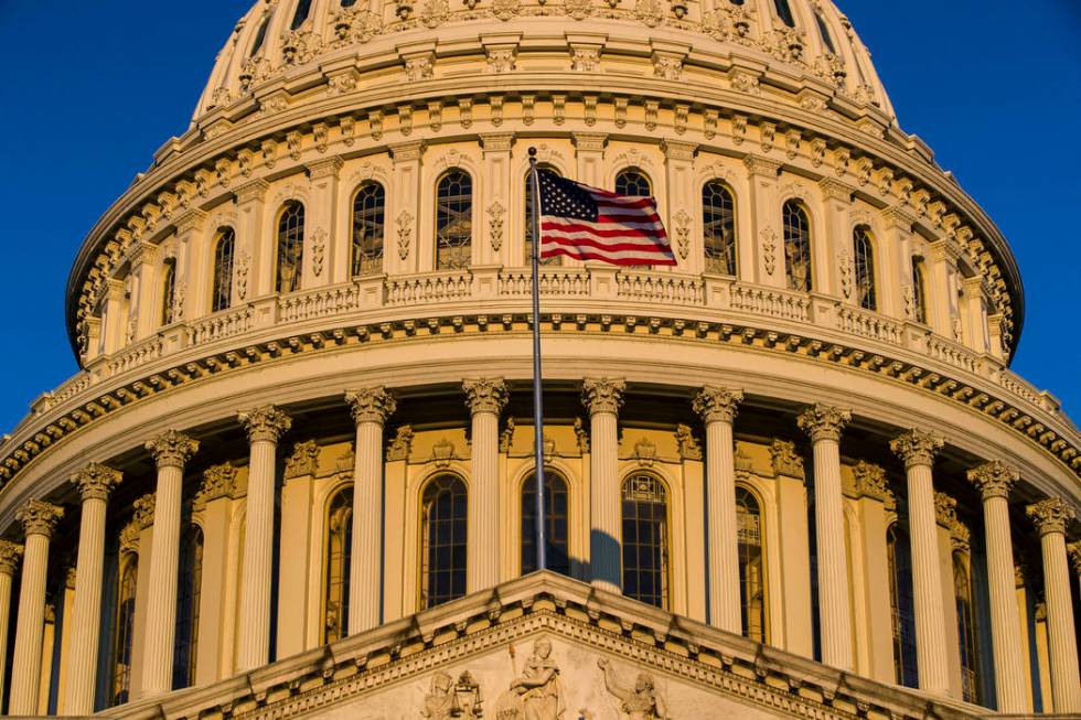 FILE - In this March 24, 2019, file photo, the U.S Capitol is seen at sunrise in Washington. Pr ...