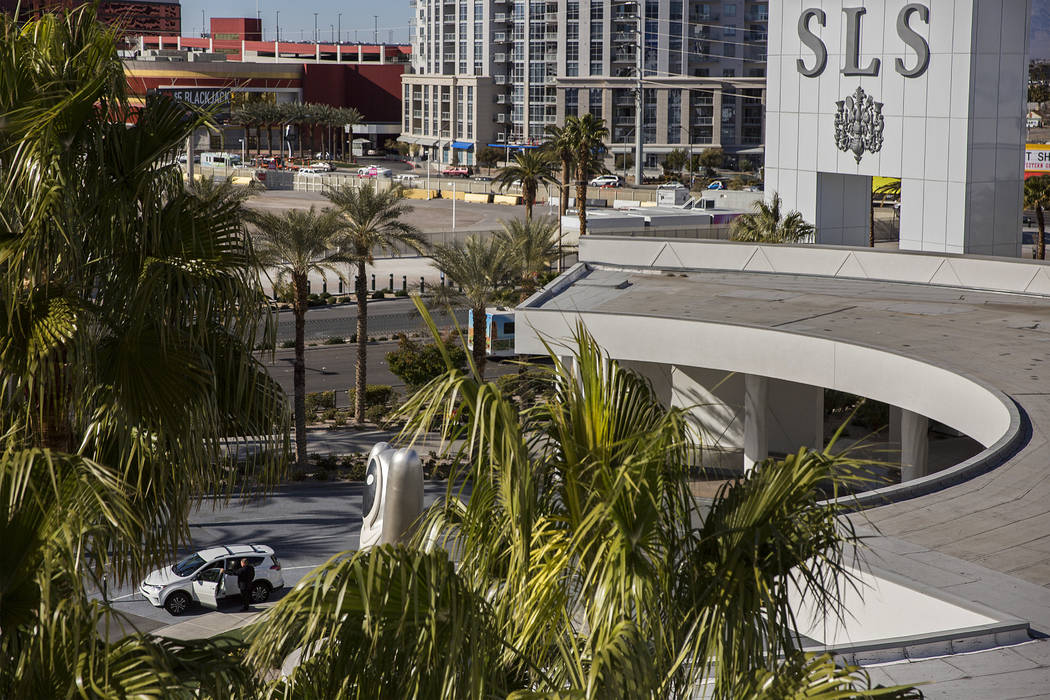Phil Covey valets a car at SLS Las Vegas on Wednesday, Feb. 27, 2019, in Las Vegas. (Benjamin H ...
