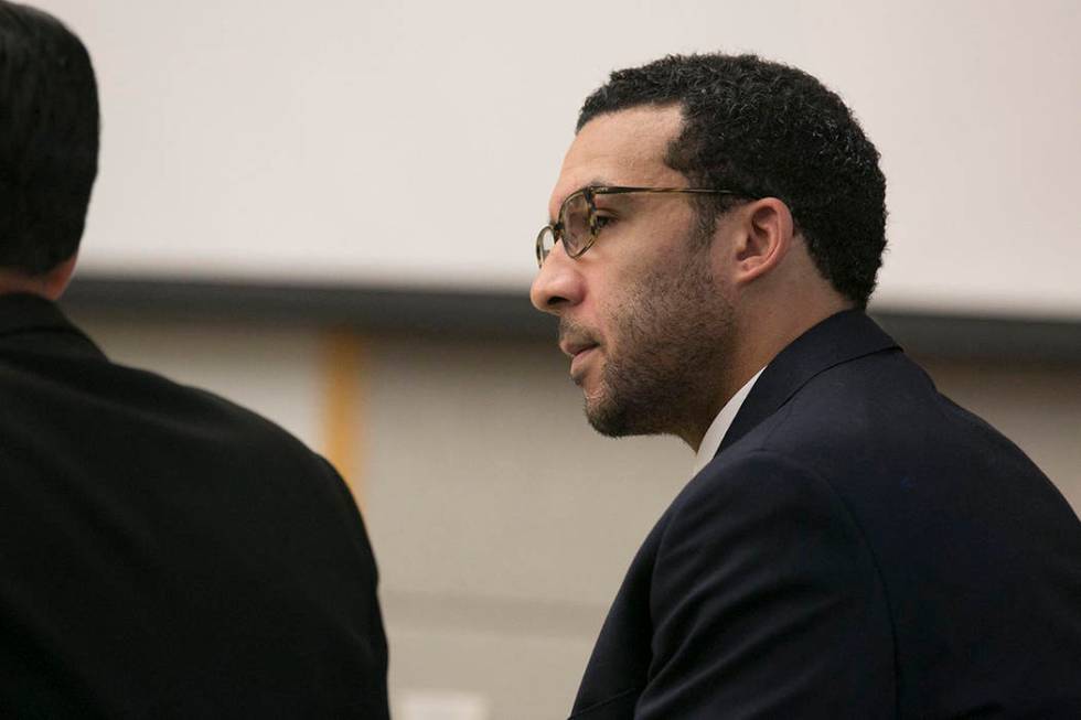 In this May 20, 2019, file photo, former NFL football player Kellen Winslow Jr. looks at attorn ...