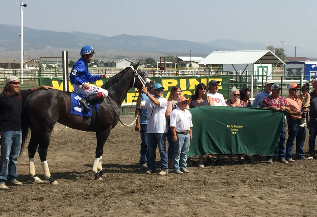 Winning connections bask in the joy of victory at the White Pine Races on Sunday, August 19, 20 ...