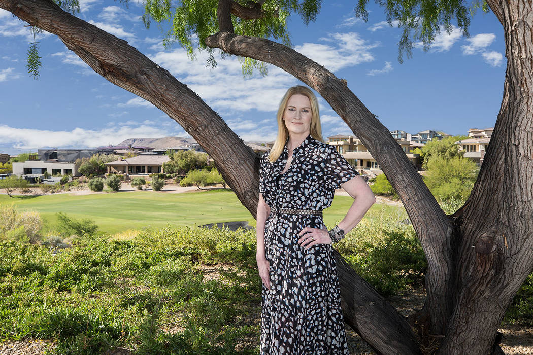 Elle Gaensslen, sales and marketing manager for Summerlin who oversees custom homesite sales in ...